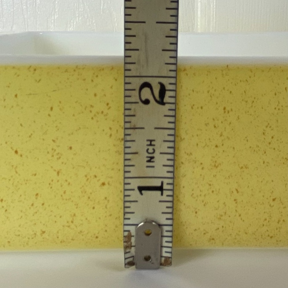2 Rare Vintage Pyrex 1955-56 Yellow Speckled Desert Dawn Series Baking Dishes - Picture 9 of 16